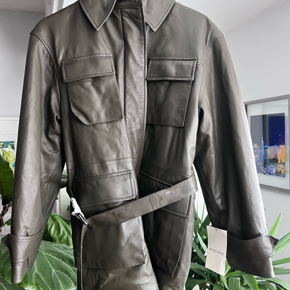 ANINE BING Leather Monroe -Oversized Style- Tag Small - Picture 12 of 16